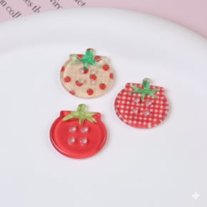 토마토단추 과일 비즈 끈 책갈피 끈갈피 만들기 DIY