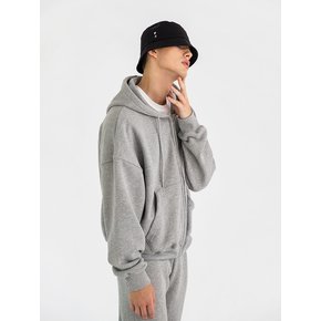 Rhombus Hood Zip-up Grey