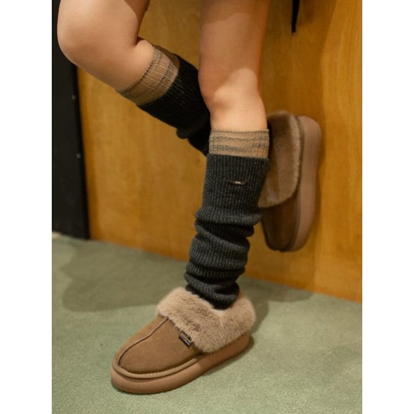 OOSS 루즈핏 니트 레그워머