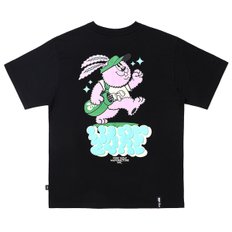 T-SHIRTS ROLLY BLACK 반팔티 롤리 블랙