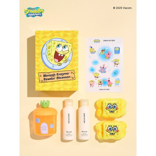 [SET] 스폰지밥블레미쉬 효소 파우더 클렌저 기획세트 (+세안밴드,버블메이커,스티커 증정)