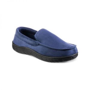 이스퀘어 4238421 Totes Mens Faux Suede Fur Lined Loafer Slippers