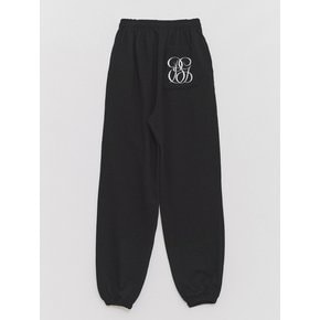 Logo Pocket Signature-fit Jogger Pants Black