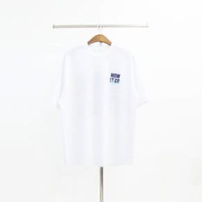 남자 여름 오버핏 아이스 분또 레터링 프린팅 티셔츠