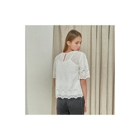 Olivia Lace Blouse In White