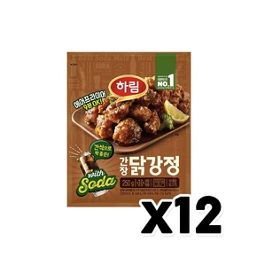 하림 간장닭강정 즉석조리 250g x 12개