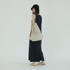 [20% 할인가 판매] Nylon Sleeveless Dress (Black)