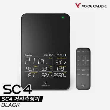 SSG골프 [보이스캐디정품]2023 보이스캐디 SC4 론치 모니터 거리측정기[블랙]