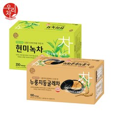  송원 현미녹차 200T +누룽지 둥굴레차 100T (300T)