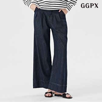 GGPX 정상가:89,000원  데일리 핀턱 와이드 부츠컷 여성 롱 팬츠 (GOCTA004D)