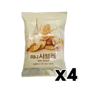 미니 사브레 봉지스낵 80g x 4개