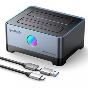 ORICO HDD RGB USB 3.1 to SATA HDD HDD 2.53.5 HDD 10Gbps A2IN1 36TB 5528C3 스탠드 도킹