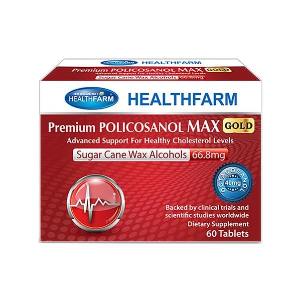뉴질랜드 HealthFarm 헬스팜 프리미엄 폴리코사놀 맥스 골드 66.8mg 60정