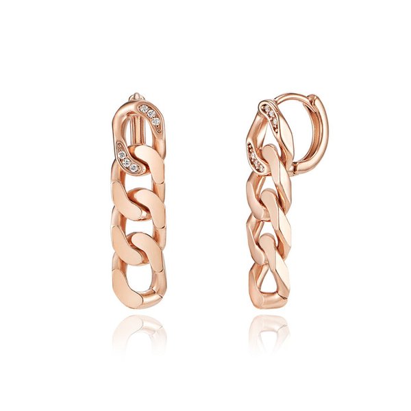 14K GF 체인 원터치 귀걸이 ELGPEE425