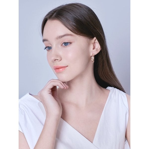 14K GF 체인 원터치 귀걸이 ELGPEE425