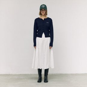 SHIRRING LONG SKIRT WHITE