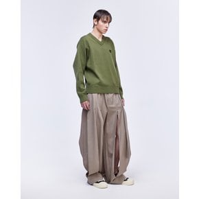 [파주점] 지제로 엠블럼 브이넥 니트 SH2KT803GE