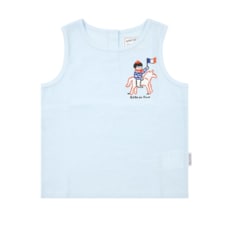 베베드피노 언더웨어 블루토이솔저시어서커민소매티셔츠(BU42TL305)