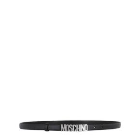 4322575 Moschino Thin Leather Logo Belt 72666372