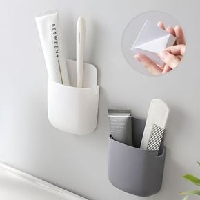 멀티 리모콘 거치대 미니 수납 정리함 화이트