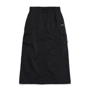 N251WSK080 여성 시그너스 우븐 카고 포켓 스커트 CARBON BLACK