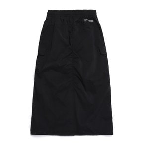 N251WSK080 여성 시그너스 우븐 카고 포켓 스커트 CARBON BLACK