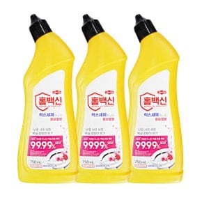 애경 홈백신 락스세제 하나로 세정제 플로랄향 750ml 3개 살균 곰팡이