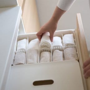1+1 바오 속옷정리함 양말정리함 바구니 칸막이+뚜껑
