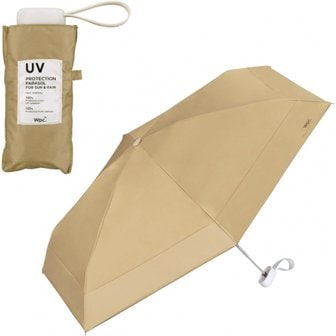  Wpc. 양산 차광 절인 tiny(한정색) 모카 접이식 우산《차광율UV 컷율 모카 (한정) 친뼈: 47cm