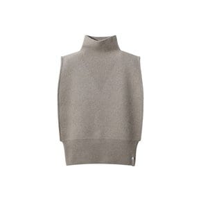 Cap Sleeve Turtleneck Vest (Dark Beige)_D5VAW24201BED