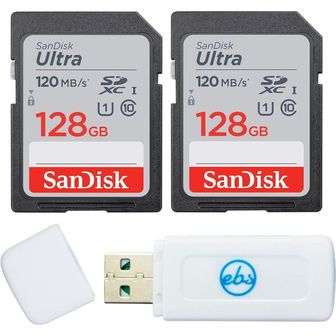  일본 샌디스크 sd카드 SanDisk 128GB SDXC SD Ultra Memory Card Two Pack Works with Canon EOS