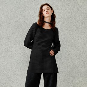 Chouchou Knit Dress_Black