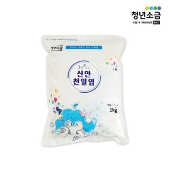 청년소금 3년묵은  신안 천일염 5kg 간수뺀 굵은소금