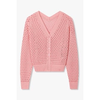 VOV [파주점] 브이넥 메쉬 니트 가디건 7126250101