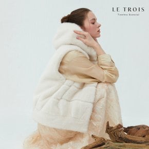 [LE TROIS]24S/S 르투아 FAUX 밍크 베스트 1종