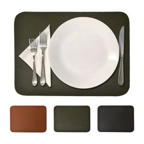 땡처리 가죽 미끄럼방지 식탁 테이블매트 22cmX16cm 4p 그릇받침대 식탁매트 컵.._P353567805