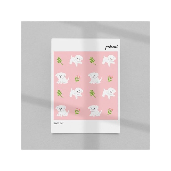 시그니처 엽서_봄날의 댕댕