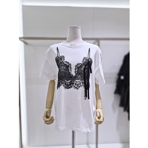 레이스 뷔스티에 레이어드 롱티셔츠 SF06TS106