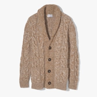 샌프란시스코마켓 SETTEFILI CASHMERE TRIPLE CABLE SHAWL COLLAR CARDIGAN OATMEAL SCD2M50000A20