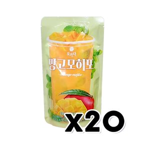 오가다 망고모히또 파우치음료 230ml x 20개