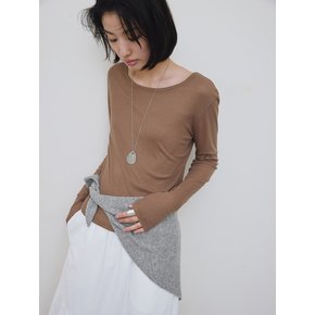 [1st REORDER] LONG SLEEVE T-SHIRT [CAMEL]