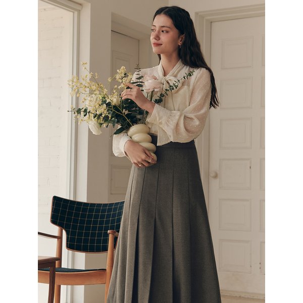 [2컬러] 슈가 리본 블라우스