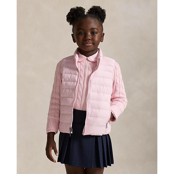 폴로 키즈 남아 2-7세 P 레이어 2 패커블 퀼트 베스트(CWPOOTWBN220060650)