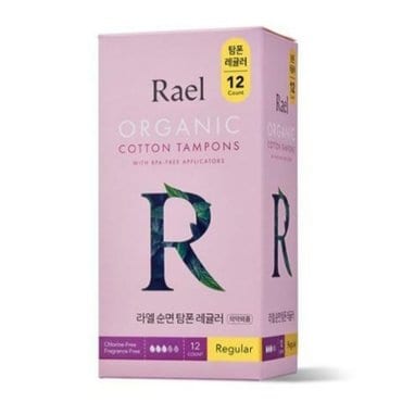 신세계 규격 라엘 유기농 순면 탐폰 레귤러 12p