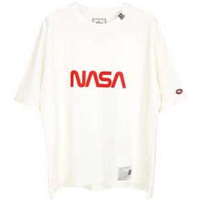 24SS 화이트 NASA 프린트 티셔츠 A12TS662 WHITE