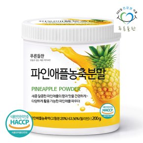 파인애플 농축 분말 가루 200gx1통 필리핀 파인애플파우더 과일 주스 에이드