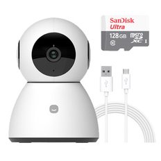 스마트 홈카메라 Pro+SD 128GB+케이블 3m CCTV 홈캠 2K QHD 300만 화소 업그레이드