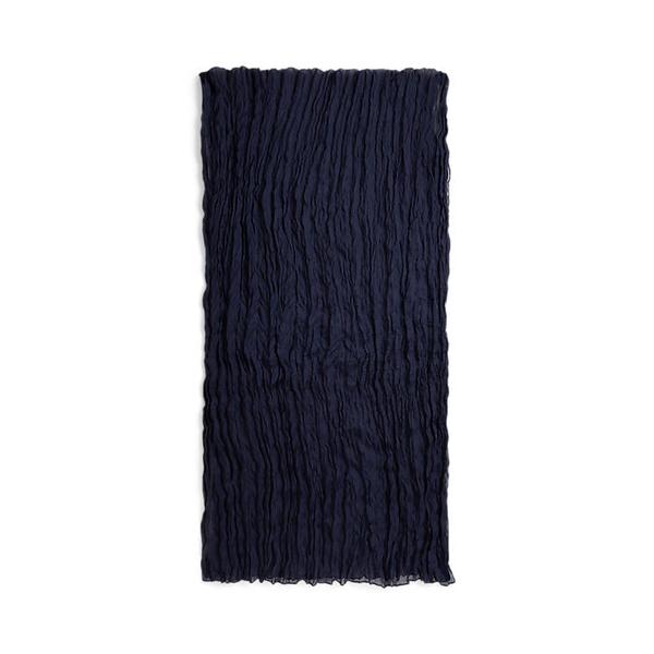 여성 메탈릭 플리츠 실크 스카프(WAPOSCV0J320406410)