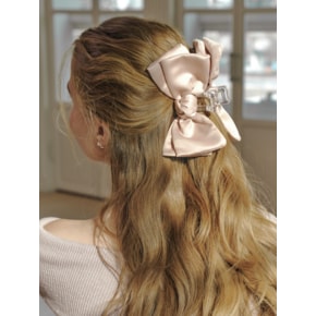 beloved ribbbon claw clip_beige