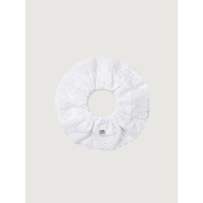 Lace Hair Scrunchie - White